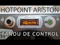 Hotpoint Ariston Aqualtis masina de spalat rufe , prezentare panou de control , programe , functii
