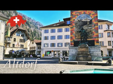 65. Virtual tour of Altdorf [Canton Uri] Switzerland 🇨🇭