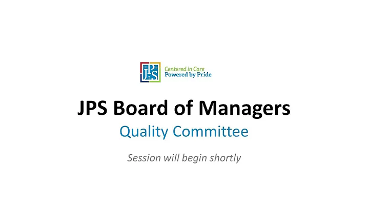 JPS Board Of Managers Meeting for January 2021