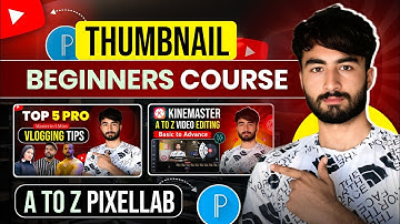 How to Make HD Thumbnails for YouTube Videos 🤩 | Pixellab Se Thumbnail Kaise Banaye? 