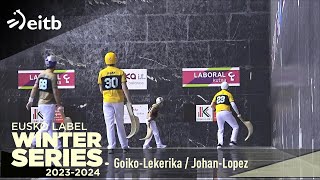 Eusko Label Winter Series 2023-2024 1 Finalerdia Goiko-Lekerika Johan-Lopez