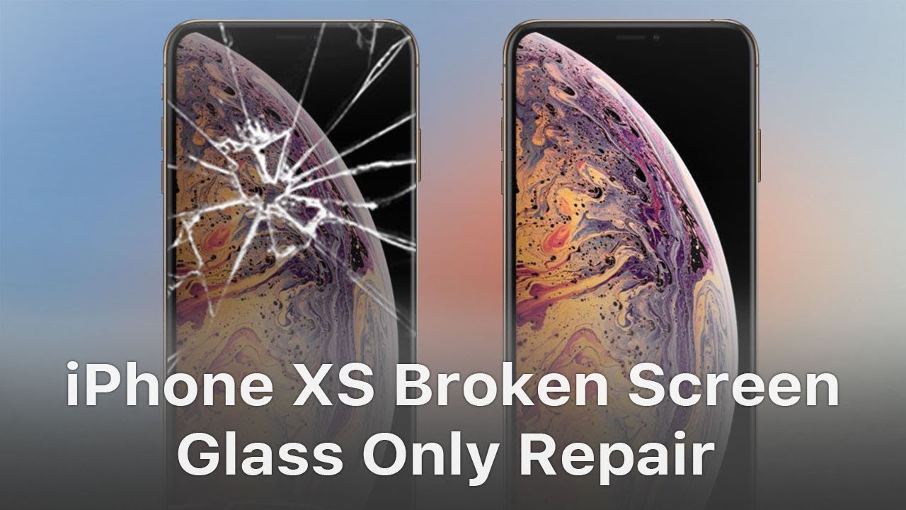 iPhone XS Cracked Glass Broken Screen Replacement Repair Service OEM 