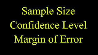 Sample Size, Confidence Level, and Margin of Error | AP Statistics Guide