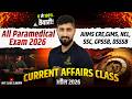 All Paramedical Exam 2026 Current Affairs | April | AIIMS CRE, DSSSB, GIMS, NCL by Vikas Sir | #17