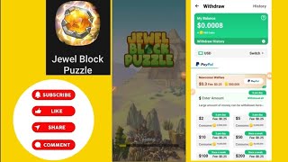 JewelBlockPuzzle Reviews|New Earning Money Online|New Earning App Review|How To Earning Money PayPal screenshot 4