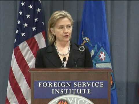 Secretary Clinton Holds Ribbon Cutting Ceremony fo...