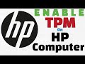 Enable TPM on HP Computer