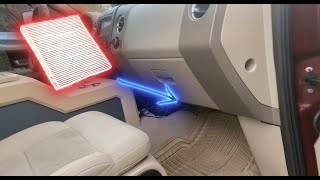 Where is the Cabin Air Filter on 2004-2008 Ford F150?