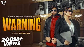 Warning (Free fire Video) I Masoom Sharma |Malika kaliraman | Haryanvisongs Indianmusic67  2025-2026