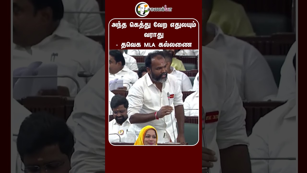 ⁣அந்த கெத்து வேற எதுலயும் வராது - தவெக MLA கல்லணை | #shorts | #chanakyaa