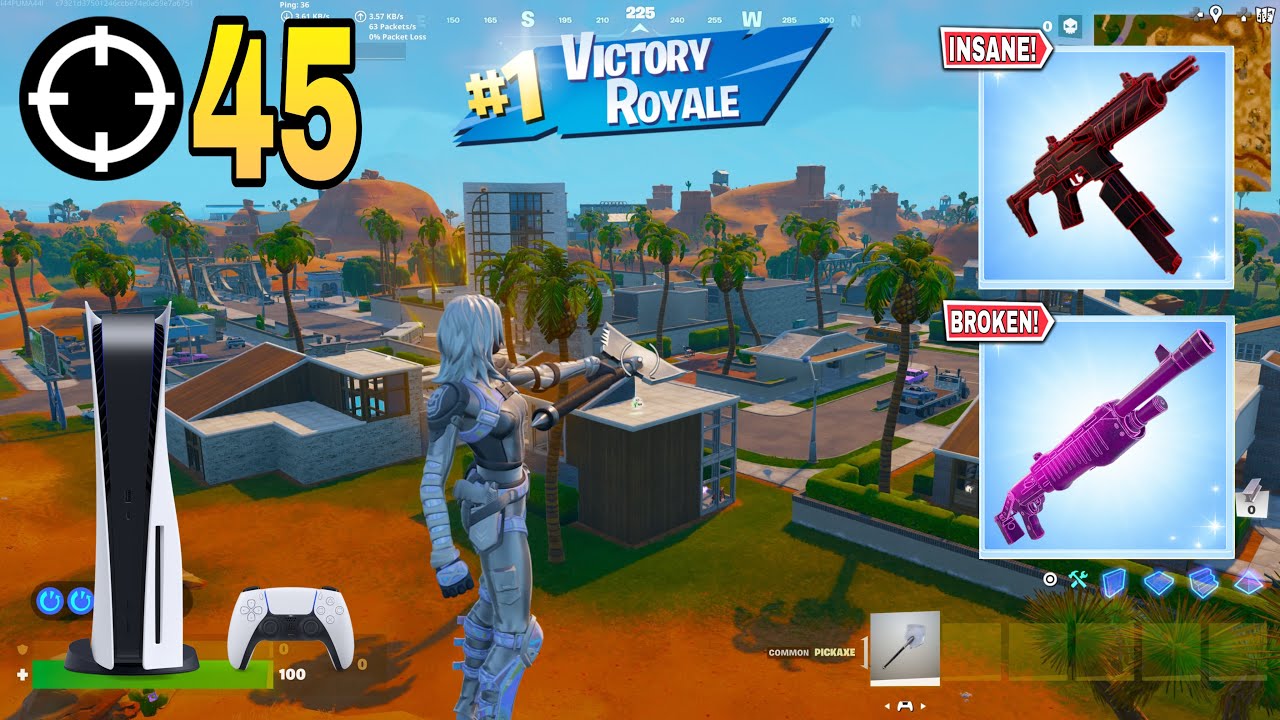 45 Elimination Solo RELOAD Wins Gameplay Chapter 7 (PS5 Controller)