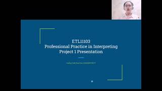 Student's project presentation- interpreting