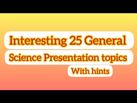 science presentation topics for class 8