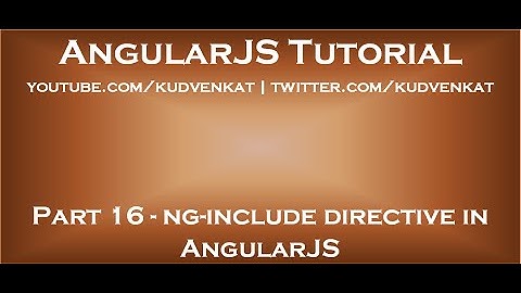 ng include directive in AngularJS