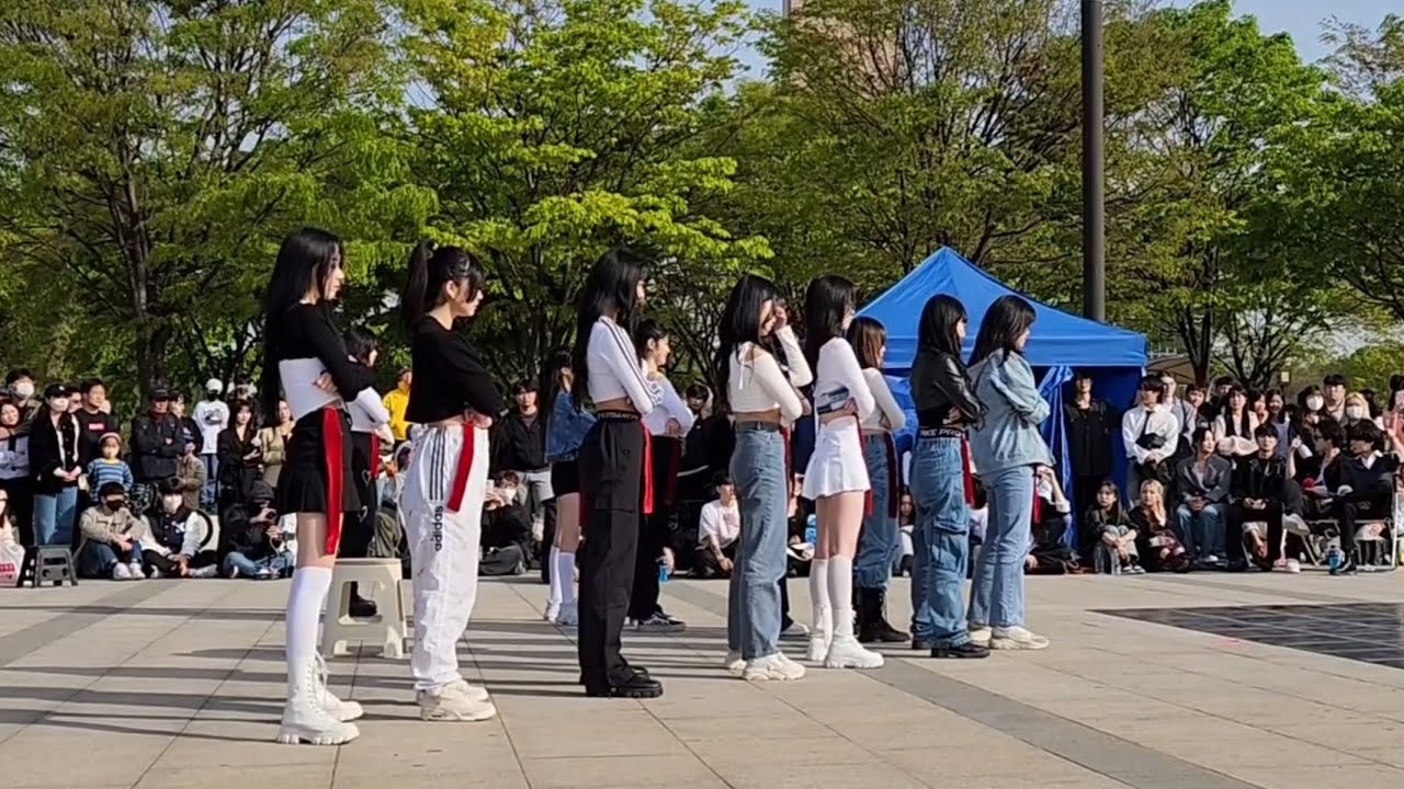 230416 ARTBEAT 아트비트 여의도한강공원버스킹 엔믹스 0.0 + 르세라핌 FEARLESS 여자배틀퍼포먼스 SIDECAM