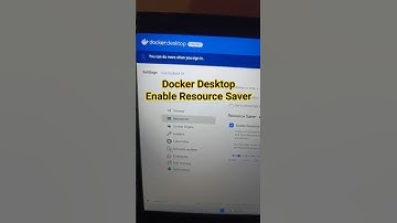 Enable Resource saver in docker desktop #windows #youtubeshorts #docker #shorts 😊