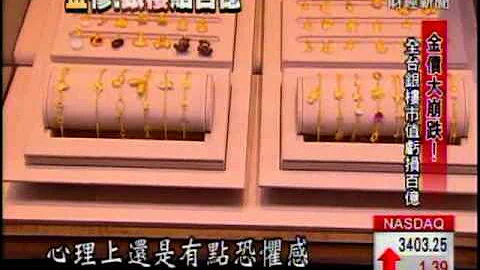 金價大崩跌!全台4千間銀樓市值虧損百億 - 天天要聞