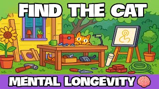 Find the Cat 🐱 | Ultimate Attention Test 🔍 | Brain Warm-Up for Mental Longevity 🧠 screenshot 2