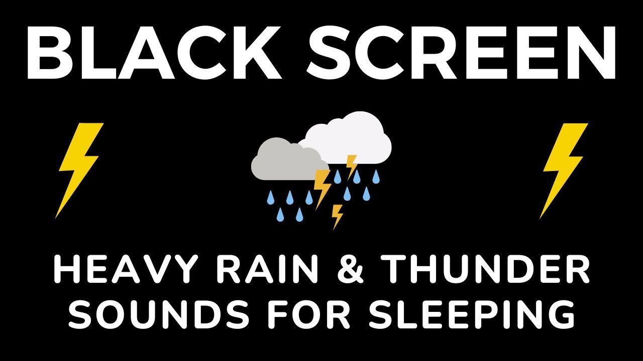 🔴 Gentle Nigth Rain - Rain Sounds for Sleeping & Relax | Black Screen