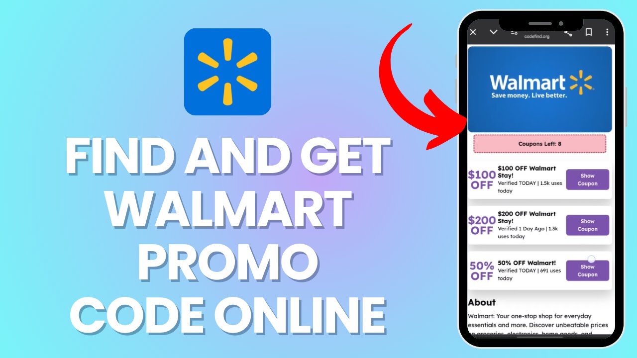 How To Find Walmart Promo Code | Walmart Promo Code Online 2025 - YouTube