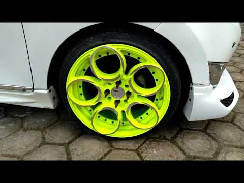 Modifikasi Mobil Toyota Calya Velg Hijau Extreem - YouTube