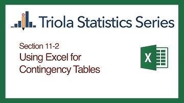 Excel Section 11-2: Using Excel for Contingency Tables