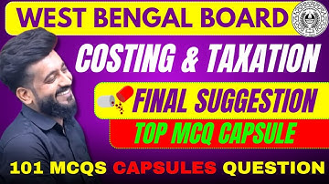 COST&TAX FINAL SUGGESTIONS HS SEM-3 TOP MCQS