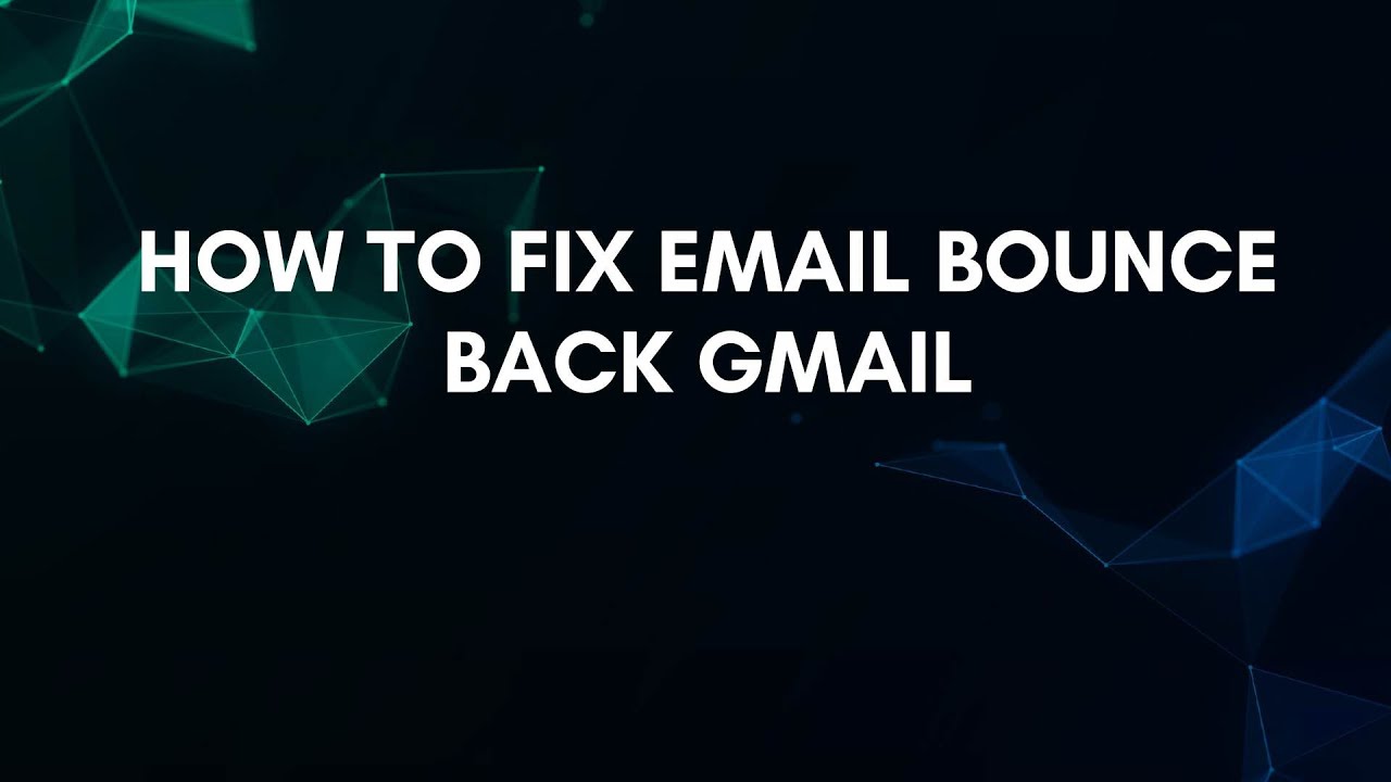 How To Fix Email Bounce Back Gmail - YouTube