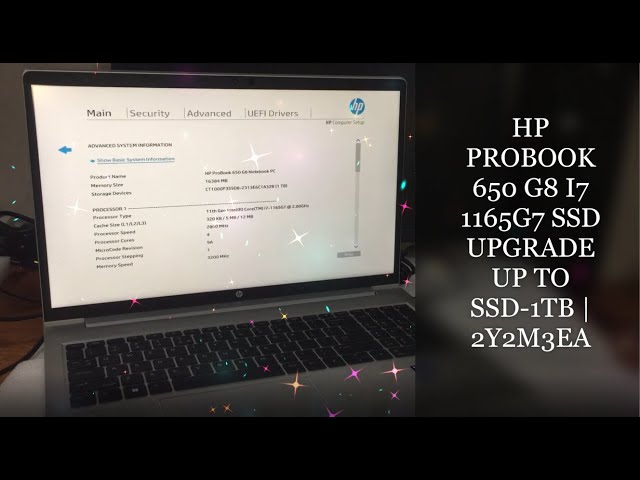 HP PROBOOK 650 G8 I7 1165G7 SSD UPGRADE UP TO SSD-1TB | 2Y2M3EA - YouTube