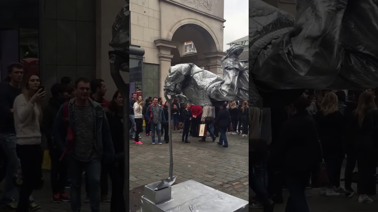 Most amazing human statue Covent Garden YouTube