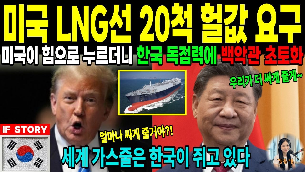 전세계 LNG선 83% 한국이 싹쓸이! 미국이 발칵 뒤집힌 충격적 상황