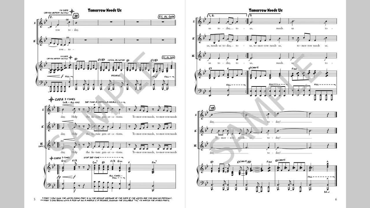 Tomorrow Needs Us - MusicK8.com Singles Reproducible Kit