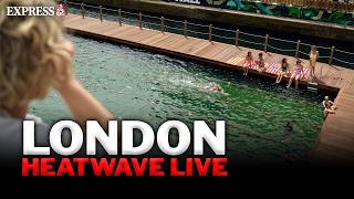 LIVE: Swimmers enjoy London heatwave at Sea Lanes in Canary Wharf