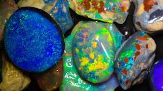 $7000 parcel of uncut opal revealed in a cutting session ASMR