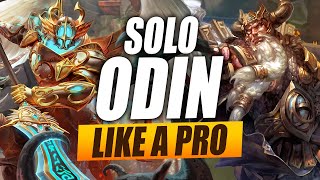 The ULTIMATE Gameplay GUIDE to ODIN | SMITE Solo play-by-play