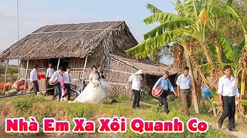 Đám Cưới Quê Trà Vinh RƯỚC DÂU ĐI BỘ XA TÍT NGOÀI VUÔNG TÔM Cô Dâu Chú Rể Hiền Vui Tươi Lắm