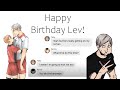 Happy Birthday Lev! | haikyuu texts | (Yakulev)