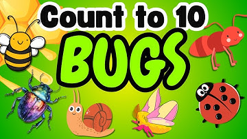 Insects Counting - Learn Counting to 10 with Bugs - Learning Video