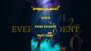 Divisibility Rules For Simplifying Fractions, Finding Factors And Algebraic Equations .#maths
