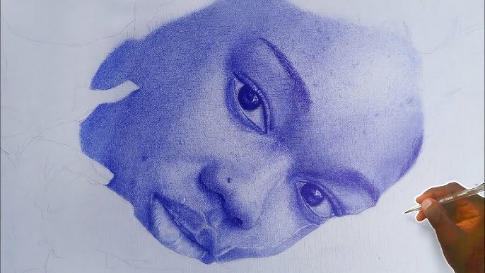 Artist Draws Insanely Realistic Portraits With Just a Ballpoint Pen