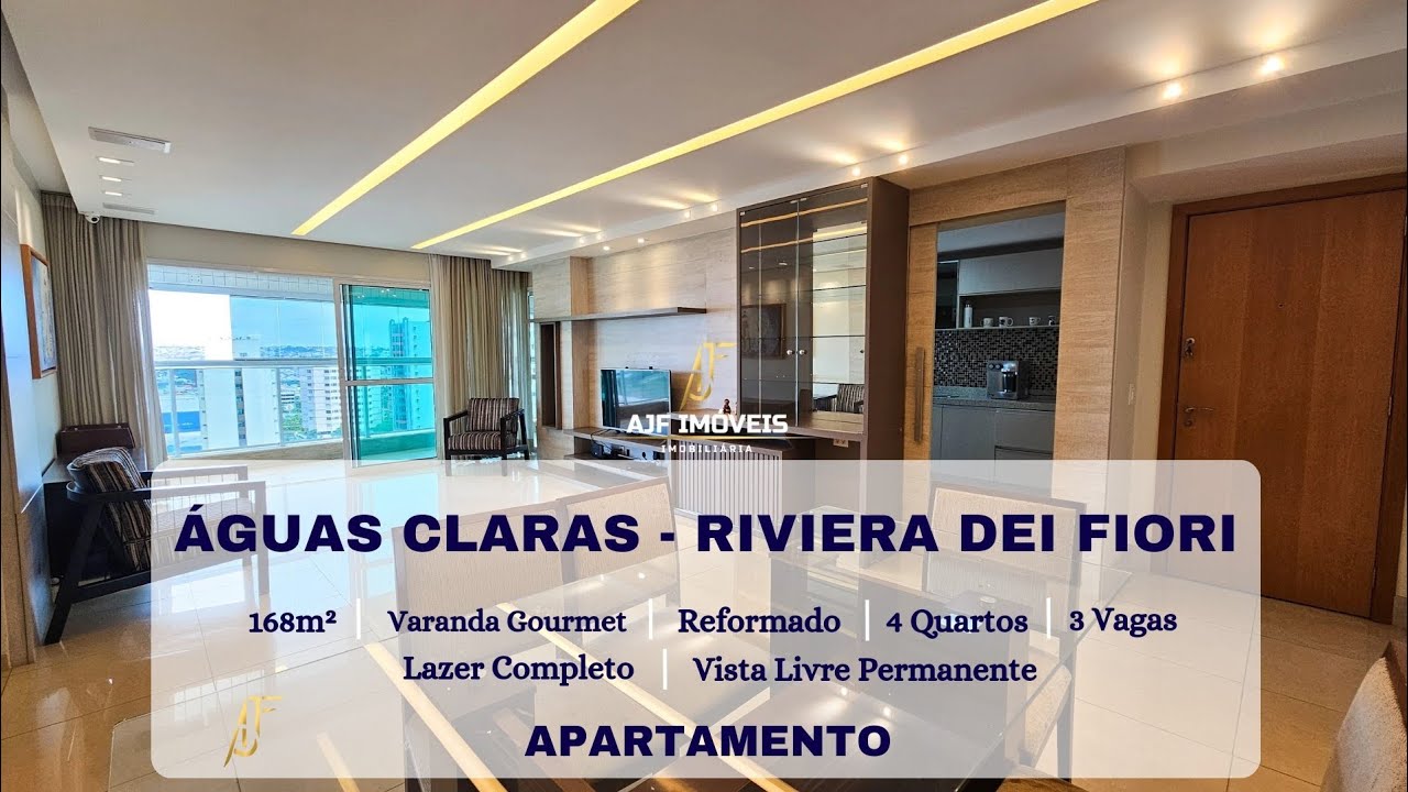 📍 RESIDENCIAL RIVIERA DEI FIORI  - ÁGUAS CLARAS - AJF IMÓVEIS