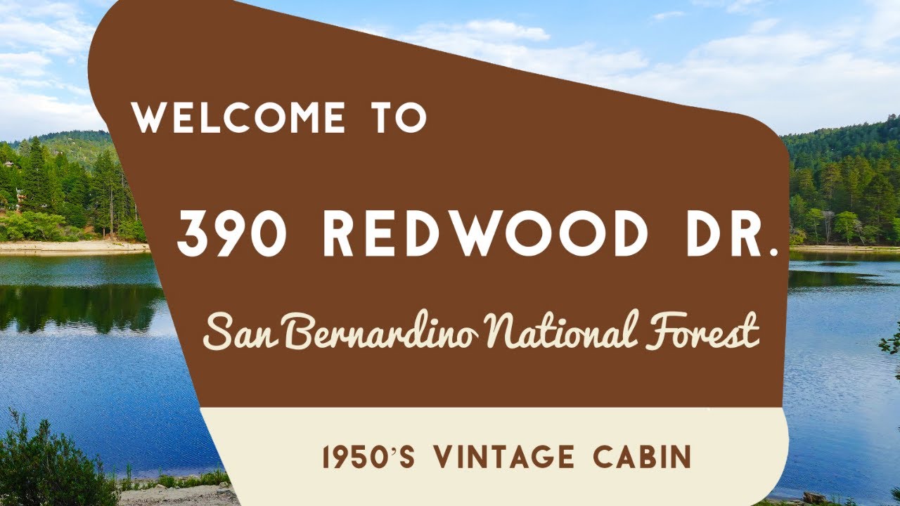 390 Redwood Dr. Crestline, CA 1950s Cabin Under 300k Home Tour w