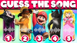 Guess Movie By Their Song  Long  Version L Netflix Puss In Boots Sing 2 Super Mario Bros