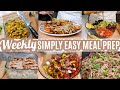 Weekly simply easy meal prep budget friendly meal plan recipes large family meals whats for dinner