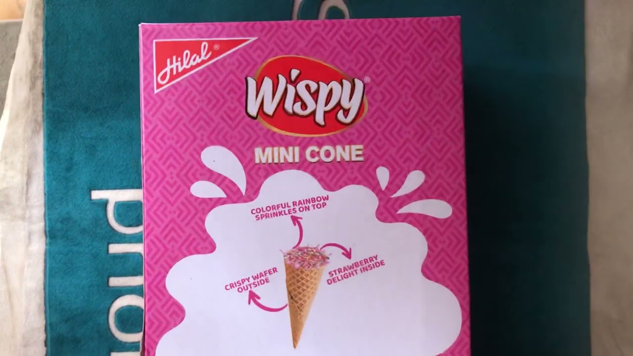 Wispy Mini Cone Strawberry Flavour
