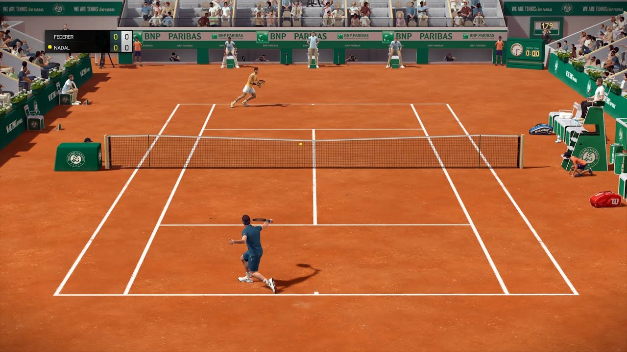 Tennis World Tour - Roger Federer vs Rafael Nadal - PS4 Gameplay
