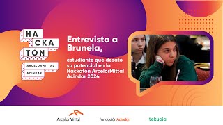Entrevista A Brunela, Estudiante Que Participó En La Hackatón Arcelormittal Acindar