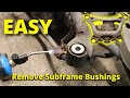 How to: REMOVE E46 Rear Subframe Bushings! (+Powerflex Upgrades!)