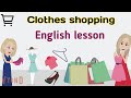 Clothes shopping in English | At the mall | English conversation | Sunshine English