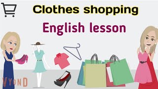 Clothes shopping in English | At the mall | English conversation | Sunshine English
